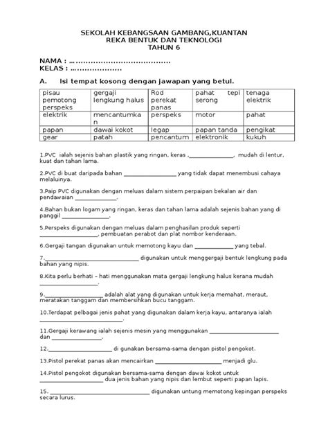 Jsu Soalan Rbt Tahun 6 Image